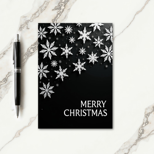 Frosty Night Christmas Card