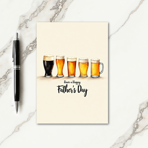 Frothy Brews Fathers Day Card