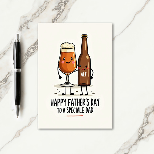 Frothy Fathers Day Beverage Card