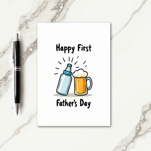 Frothy Fathers Day Mug Card