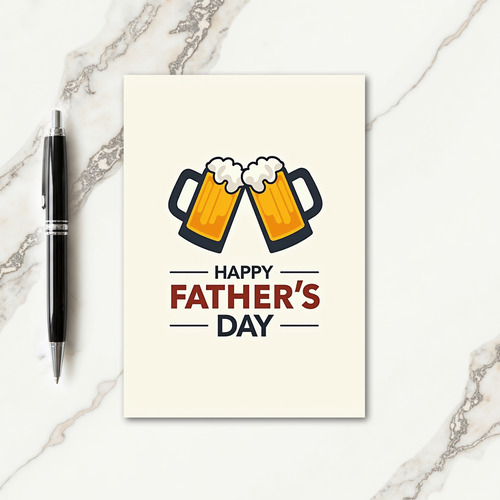Frothy Toast Fathers Day Card