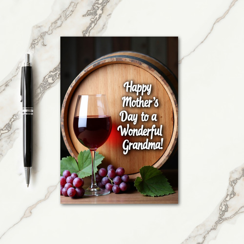 Fruit And Wine Mothers Day Card