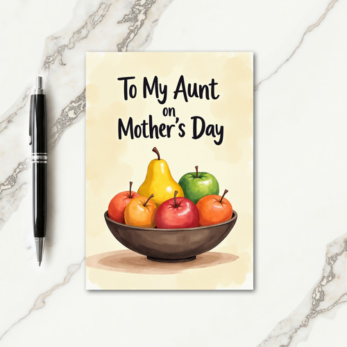 Fruit Bowl Mothers Day Card