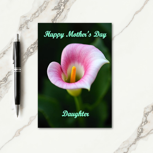 Fuchsia Arum Mothers Day Card