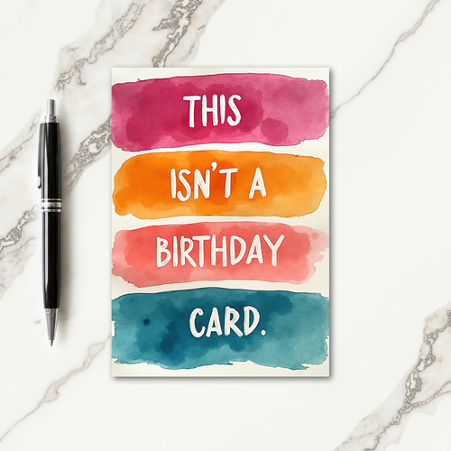 Fuchsia Birthday Brush Card