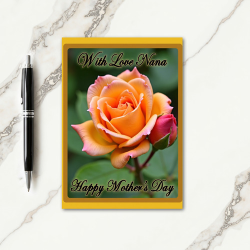 Fuchsia Bud Mothers Day Card