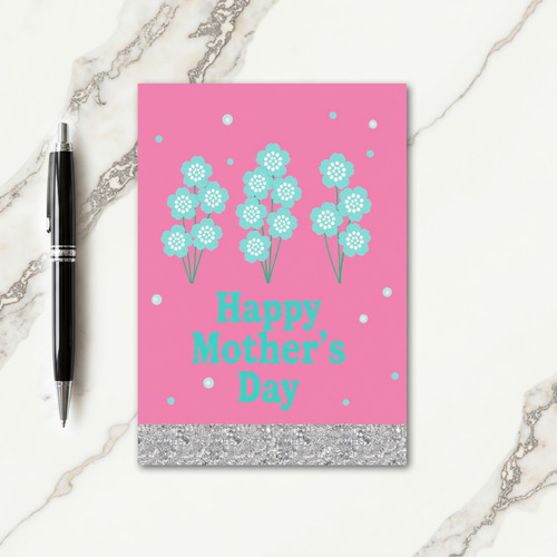 Fuchsia Field Mothers Day Card