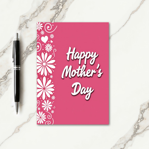 Fuchsia Floral Happy Day Card