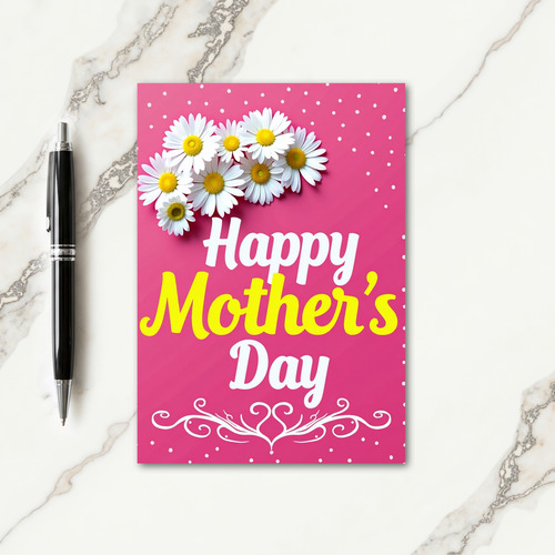 Fuchsia Floral Happy Mothers Day Card
