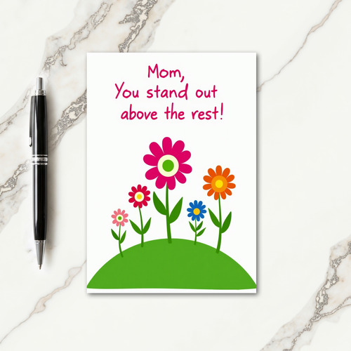 Fuchsia Floral Mom Card