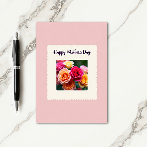 Fuchsia Floral Mothers Card