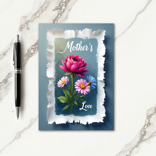 Fuchsia Floral Mothers Love Card