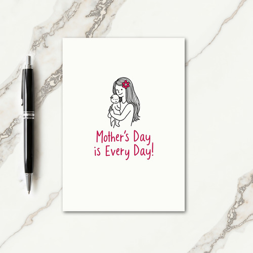 Fuchsia Flower Mother Card