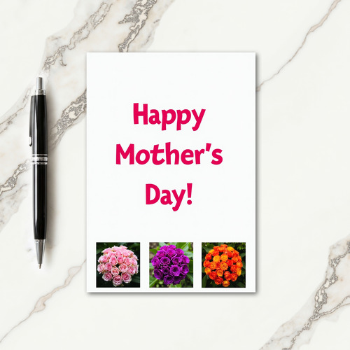 Fuchsia Flowers Greeting Card