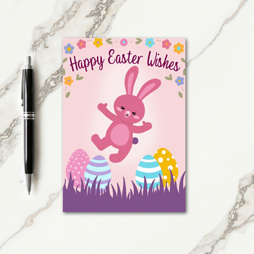 Fuchsia Friend Striped Egg Card