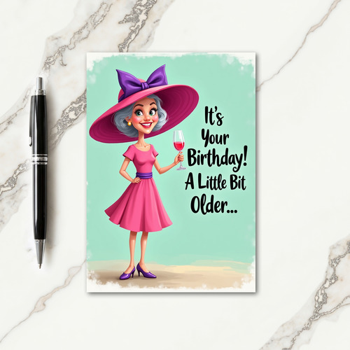 Fuchsia Ladys Birthday Card