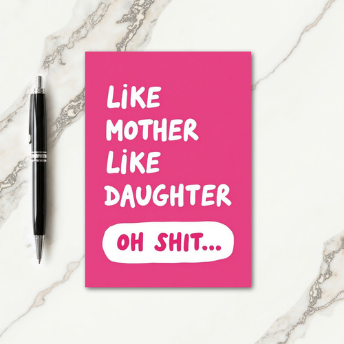 Fuchsia Like Mother Card