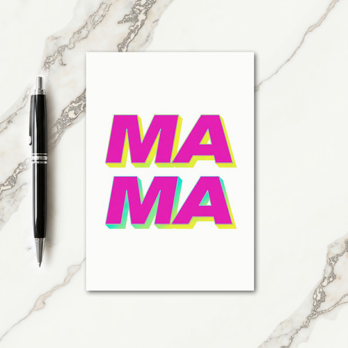 Fuchsia Mama Graphic Card