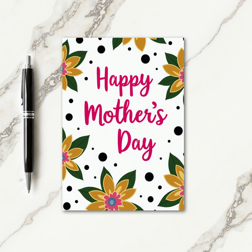 Fuchsia Mothers Day Message Card