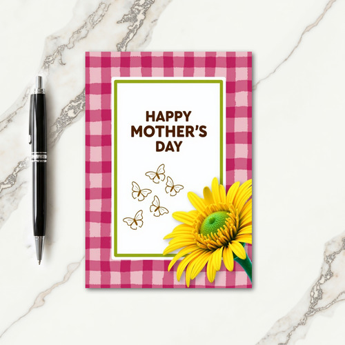 Fuchsia Pink Mother Day Card