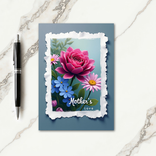 Fuchsia Rose Mothers Love Card
