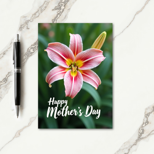 Fuchsia Veined Mothers Day Card