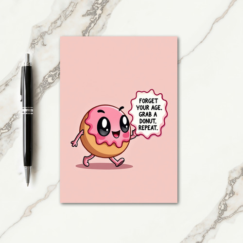 Fun Birthday Donut Card