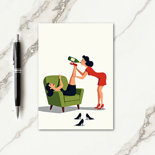 Fun Friends Illustration Card