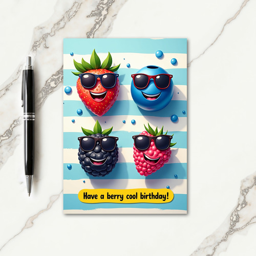 Fun Fruit Birthday Card