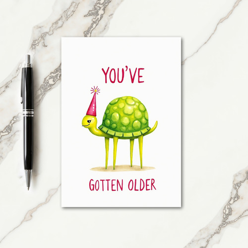 Fun Green Creature Birthday Card