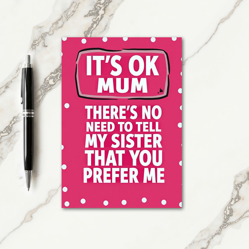 Fun Mothers Day Polka Dot Card