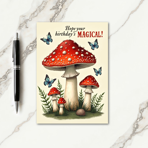 Fungi Birthday Scene Card