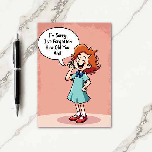 Funny Age Birthday Card