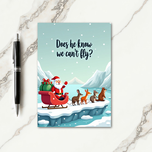 Does Anyone Fly Christmas Card