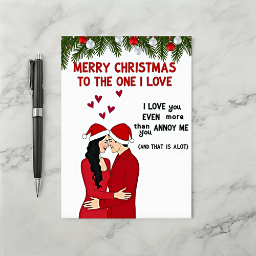 Funny Annoy Me Christmas Couple Card