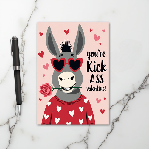 Funny Ass Kick Ass Valentine Card