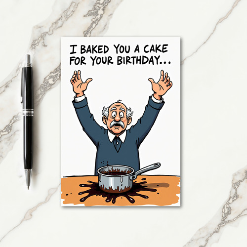 Funny Baking Mess Card