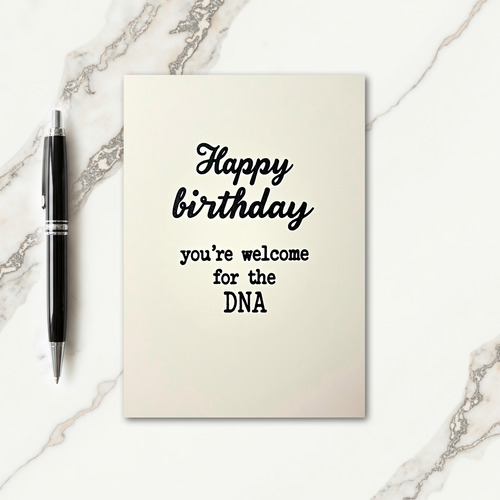 Funny Birthday Script Card