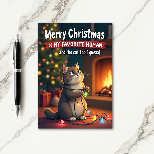 Funny Boyfriend Christmas Card