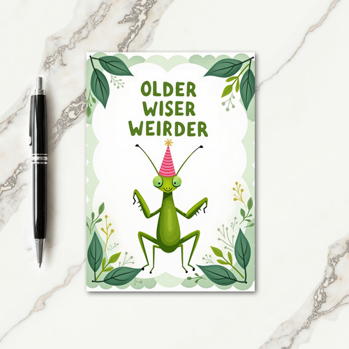 Funny Bug Birthday Card