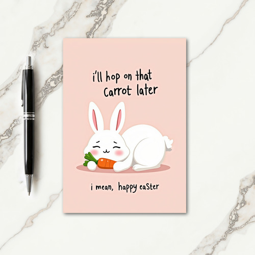 Funny Bunny Easter Day Card
