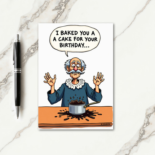 Funny Chef Birthday Card