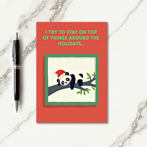 Funny Christmas Animal Card
