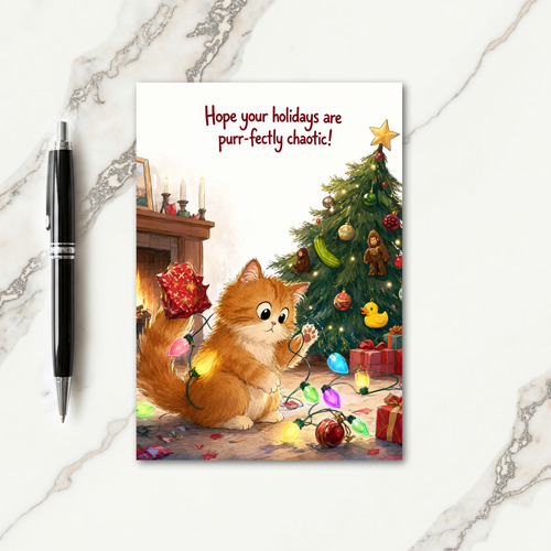 Funny Christmas Card Greetings Card