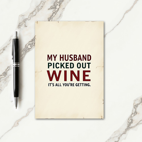 Funny Christmas Quote Card