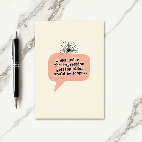 Funny Coral Bubble Birthday Card