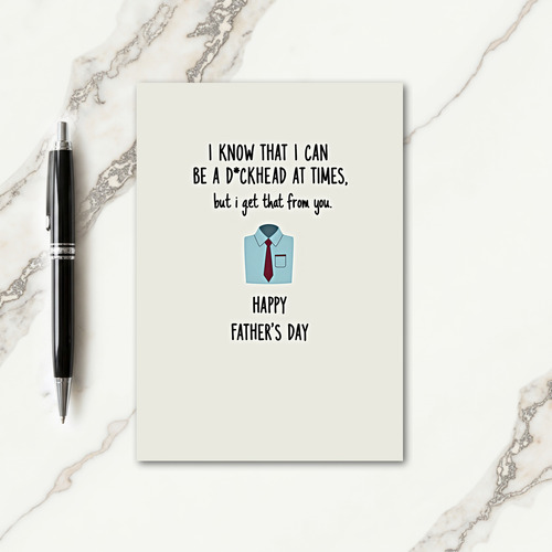 Funny Dads Day Shirt Card