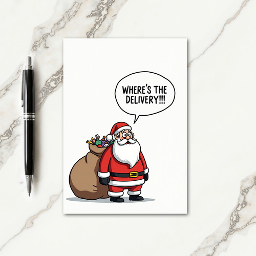 Funny Delivery Christmas Card