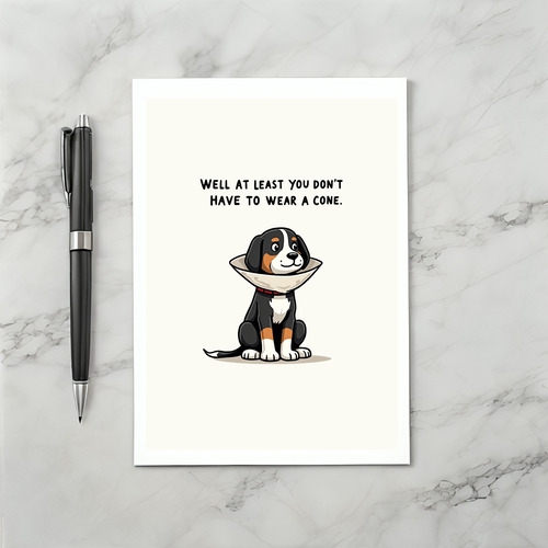 funny dog get well card