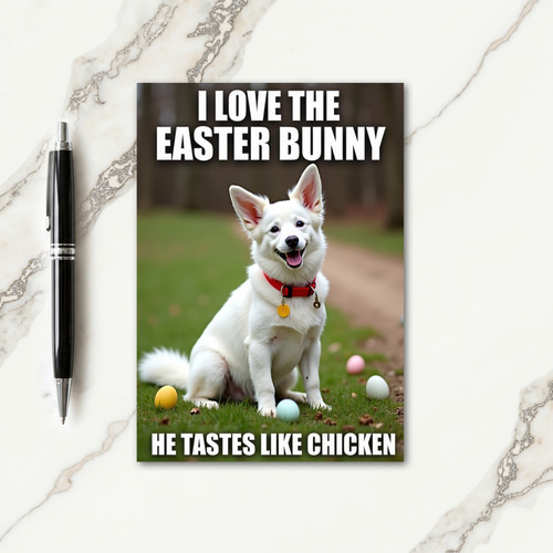 Funny Easter Dog Joke Card